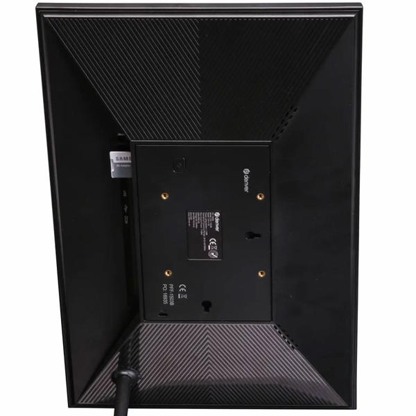 Cadre photo numérique interactif avec Wi‑Fi, noir – Grand cadre Full HD 15,6“ comme idée cadeau intelligente pour les grands-parents et toute la famille