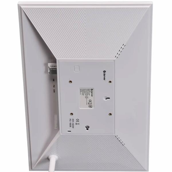 Cadre photo numérique interactif avec WLAN, blanc – Grand cadre photo Full HD 15,6“ comme idée cadeau smart pour mamie, papi et toute la famille