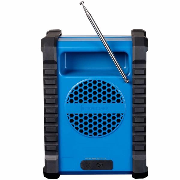 Robusta radio da cantiere a batteria: potente radio DAB+ FM da officina con Bluetooth & USB‑C – radio outdoor impermeabile per artigiani e professionisti