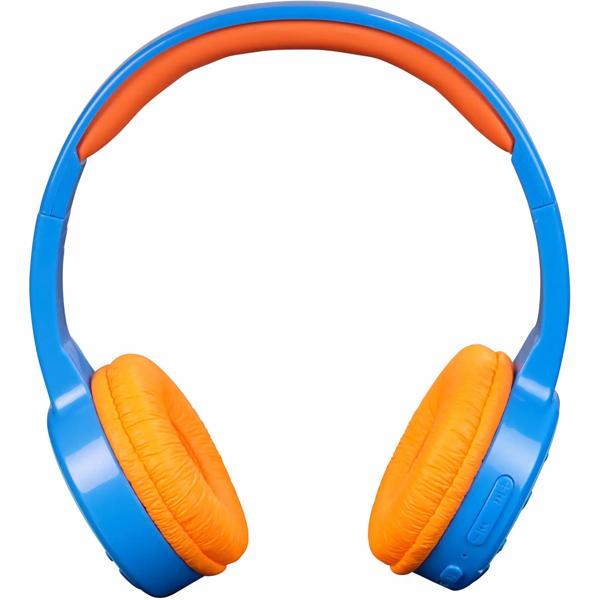 Casque Bluetooth pour enfants sans fil, bleu : micro-casque robuste avec microphone et protection auditive 85 dB pour l’école, l’apprentissage et le gaming – sûr et confortable
