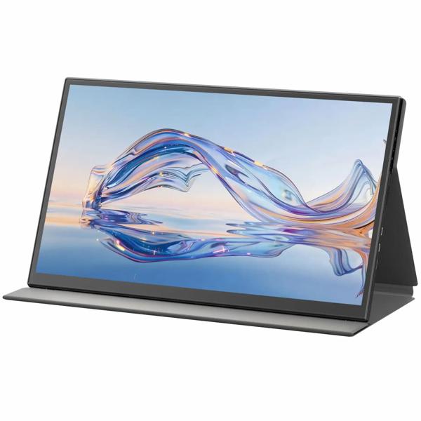 Monitor portatile 18,5 pollici Full HD IPS, secondo schermo mobile a 100 Hz – per notebook, Mac, PS5, Xbox, smartphone Android – Display ultra‑sottile