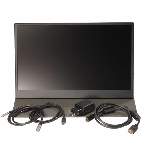 Monitor portatile 18,5 pollici Full HD IPS, secondo schermo mobile a 100 Hz – per notebook, Mac, PS5, Xbox, smartphone Android – Display ultra‑sottile