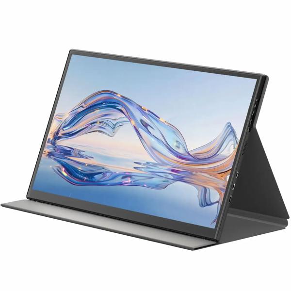 Monitor portatile 18,5 pollici Full HD IPS, secondo schermo mobile a 100 Hz – per notebook, Mac, PS5, Xbox, smartphone Android – Display ultra‑sottile