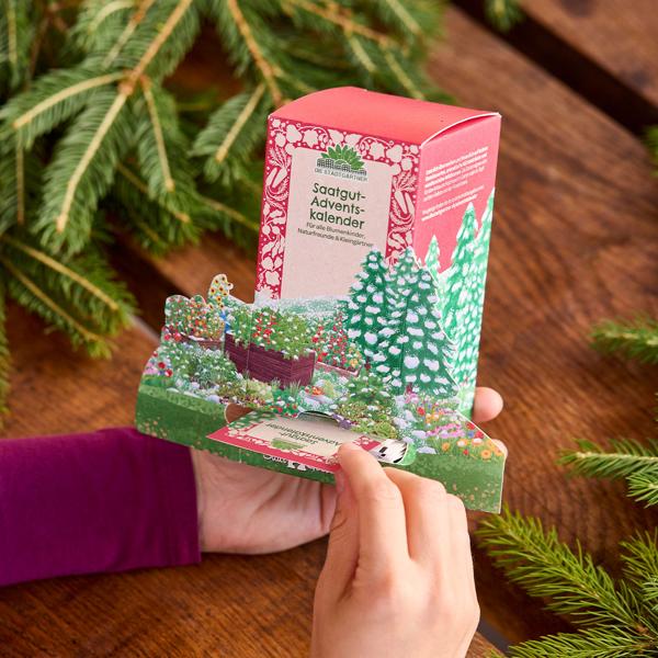 Seed Advent Calendar Winter Landscape – 24 surprises with vegetable, herb & flower seeds – Gift for gardeners & hobby gardeners