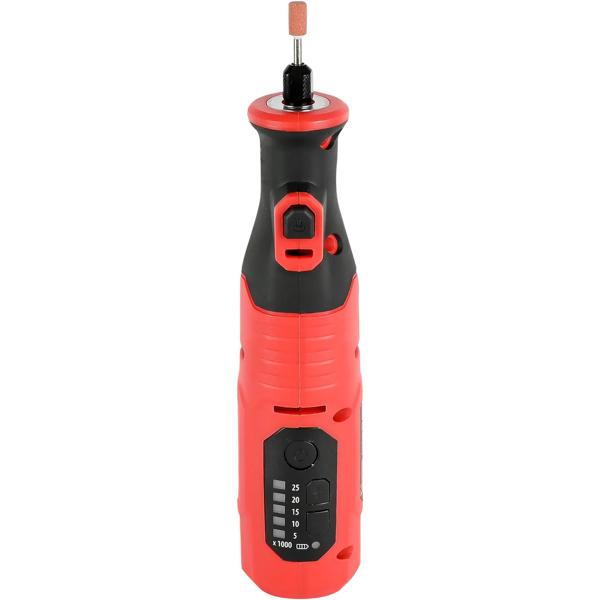 Mini smerigliatrice a batteria 8 V set – Multitool versatile per levigare & lucidare con LED, accessori & scatola di ripostiglio per il fai-da-te