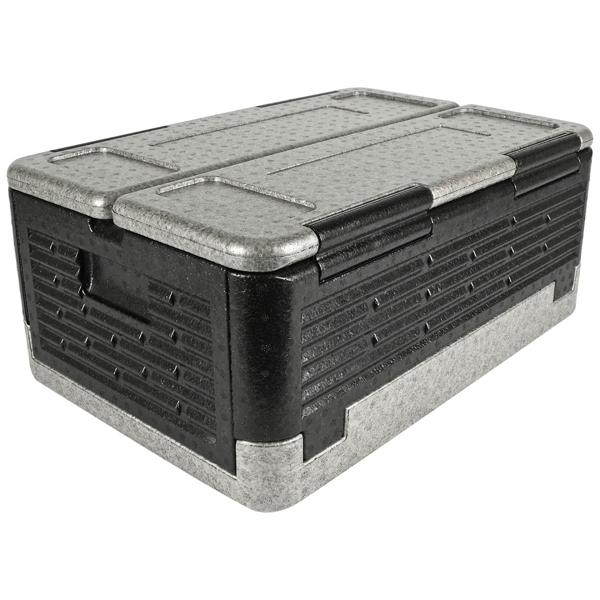 Thermobox multifonction 40 L : boîte isotherme pratique pour froid et chaud pour restauration, service de livraison, camping & pique-nique, pliable – transport sécurisé