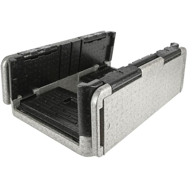 Thermobox multifonction 40 L : boîte isotherme pratique pour froid et chaud pour restauration, service de livraison, camping & pique-nique, pliable – transport sécurisé