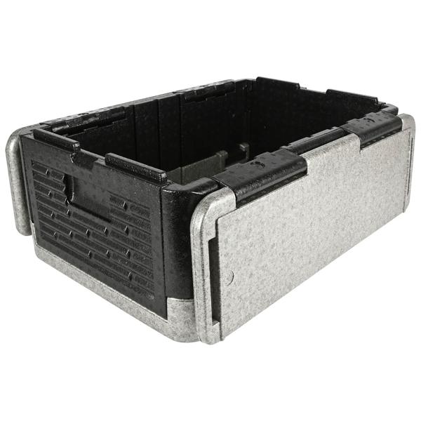 Thermobox multifonction 40 L : boîte isotherme pratique pour froid et chaud pour restauration, service de livraison, camping & pique-nique, pliable – transport sécurisé