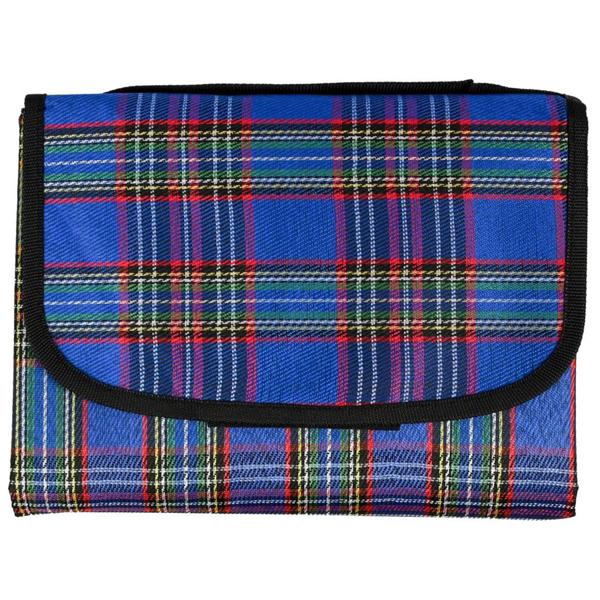 Coperta da picnic a quadretti blu (150 x 130 cm), idrorepellente – Leggera, pieghevole e ideale per giardino, parco, spiaggia, campeggio e viaggi