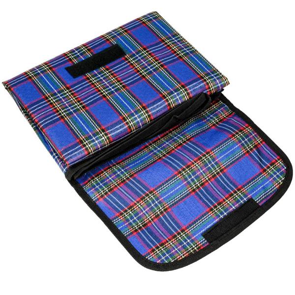 Coperta da picnic a quadretti blu (150 x 130 cm), idrorepellente – Leggera, pieghevole e ideale per giardino, parco, spiaggia, campeggio e viaggi