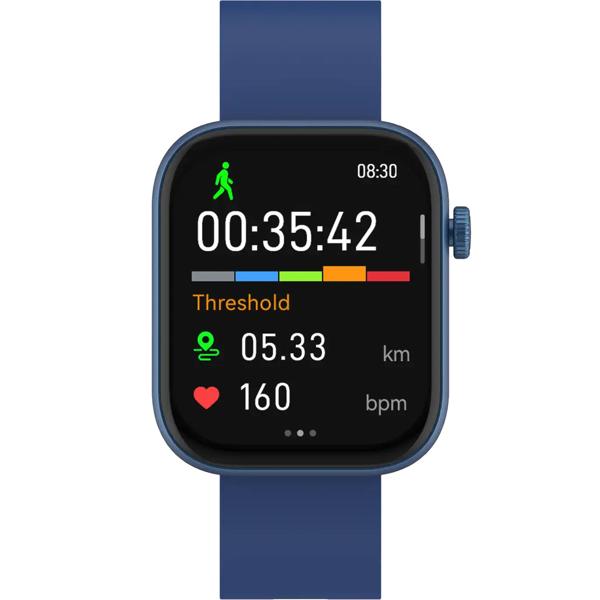 Smartwatch fitness watch for men & women, blue: blood pressure, heart rate, blood oxygen and call function – AMOLED display for everyday life & sport