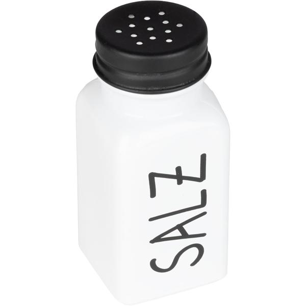Set spezie e menage 4 pezzi – caraffa per olio e aceto & saliera e pepiera con supporto in bambù, moderno design bianco‑nero per cucina e tavolo da pranzo