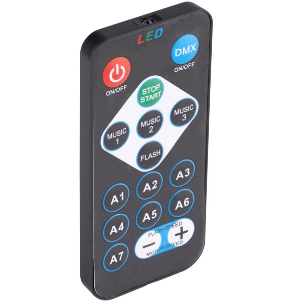 Projecteur de lumière disco avec capteur musical et télécommande, différents motifs lumineux colorés, éclairage de fête LED avec USB-A pour fête et chambre