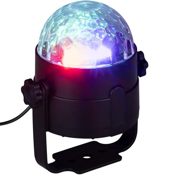 Projecteur de lumière disco avec capteur musical et télécommande, différents motifs lumineux colorés, éclairage de fête LED avec USB-A pour fête et chambre