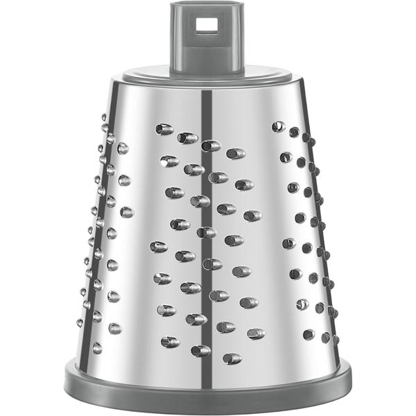 3-in-1 rotary grater with 3 interchangeable stainless-steel drums: for fruit, vegetables, cheese, chocolate & nuts – practical slicer for raw food