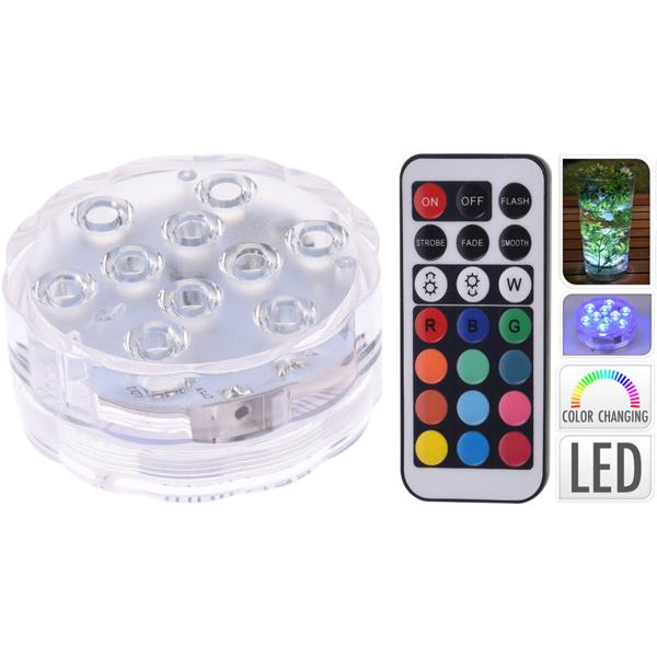 LED pond light with remote control: atmospheric underwater light with colour changing for garden, pool and fountain