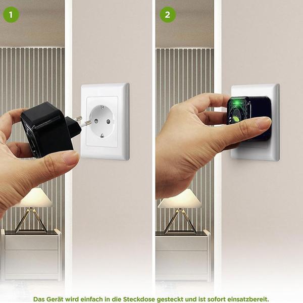 Effektiver Ultraschall Milbenvertreiber: Steckdose gegen Bettwanzen & Milben – Sichere Milbenabwehr für Bett & Schlafzimmer