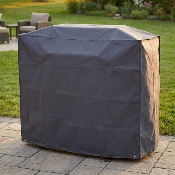 Copertura deluxe per grill a gas 145x60x120 cm telo protettivo antracite poliestere Oxford 420D resistente alle intemperie impermeabile antistrappo copri grill copertura