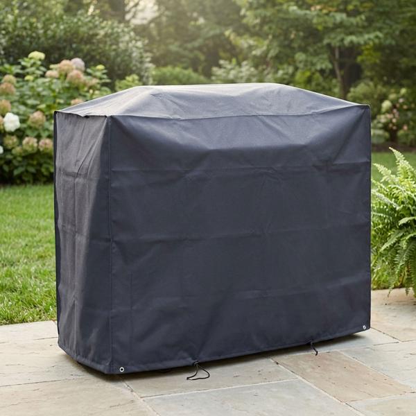 Copertura deluxe per grill a gas 145x60x120 cm telo protettivo antracite poliestere Oxford 420D resistente alle intemperie impermeabile antistrappo copri grill copertura