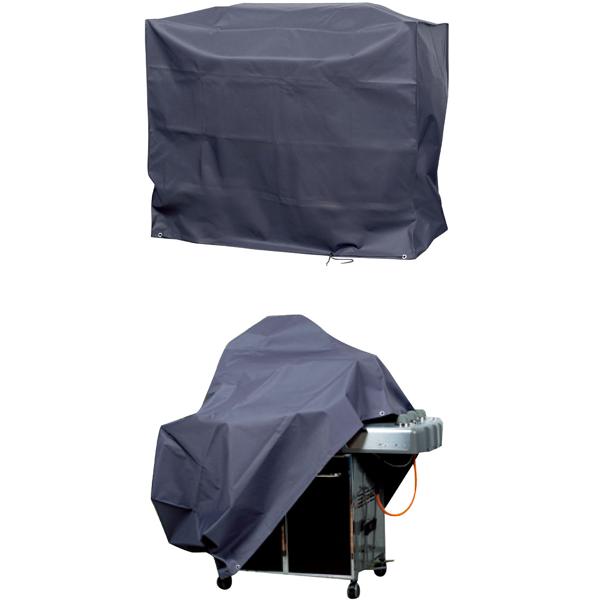 Copertura deluxe per grill a gas 145x60x120 cm telo protettivo antracite poliestere Oxford 420D resistente alle intemperie impermeabile antistrappo copri grill copertura