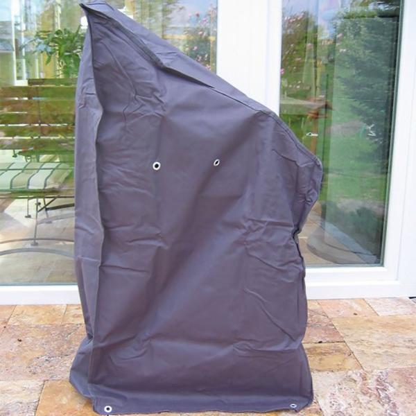 Copertura Deluxe per sedia da giardino – telo protettivo per sedie impilabili 65x65x150/110 cm – telone in PE rinforzato in tessuto 90 g/m² – copri-sedia resistente alle intemperie