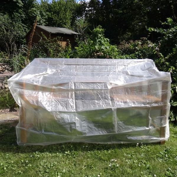 Copripanca per panchina da giardino 160x80x75 cm – telo PE 90 g/m² rinforzato in tessuto – copertura panca resistente alle intemperie per mobili da giardino