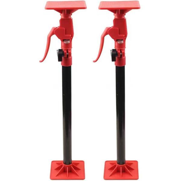 Lot de 2 étais de montage – Extensibles de manière flexible de 115–310 cm, capacité de charge de 50 kg par étai, avec inclinaison 45° et plateau de 10 cm, étai de plafond certifié TÜV/GS