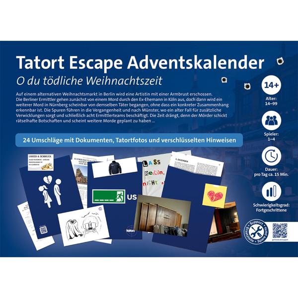 Tatort Escape Adventskalender: Krimi Rätsel 24 Umschläge für Jugendliche & Erwachsene - spannender Adventskrimi für Fans zum Miträtseln Zuhause