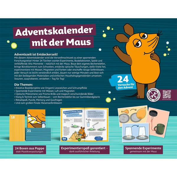 Spannender Adventskalender mit der Maus für Kinder ab 7 Jahren - 24 Experimente, Bastelaktionen & Spiele zum Forschen, Experimentieren & Lernen