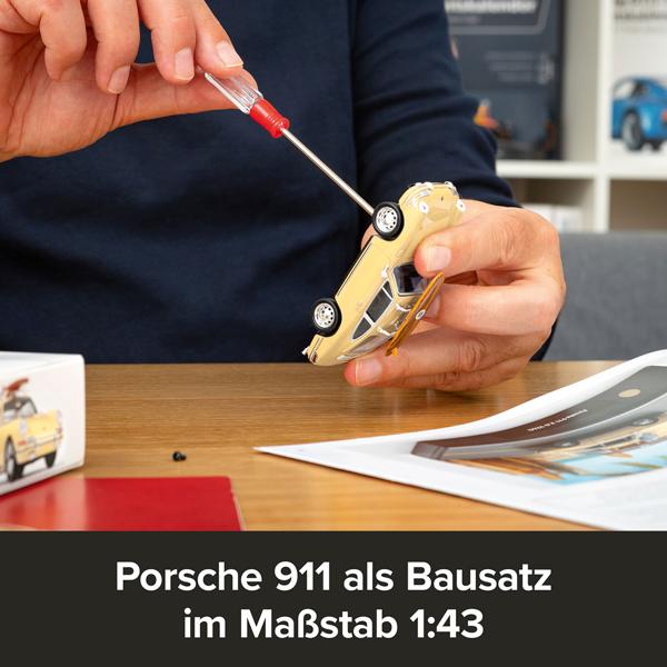 Porsche 911 Adventskalender als Modellauto-Bausatz in 1:43 mit Sound: Hochwertiges Retro-Sammler-Auto-Geschenk für Erwachsene & Kinder ab 14 Jahren