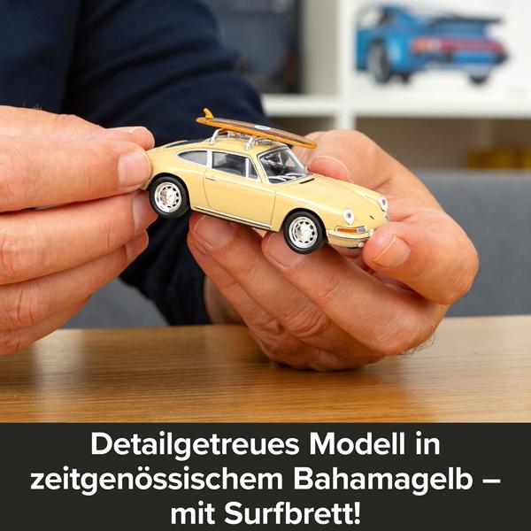 Porsche 911 Adventskalender als Modellauto-Bausatz in 1:43 mit Sound: Hochwertiges Retro-Sammler-Auto-Geschenk für Erwachsene & Kinder ab 14 Jahren