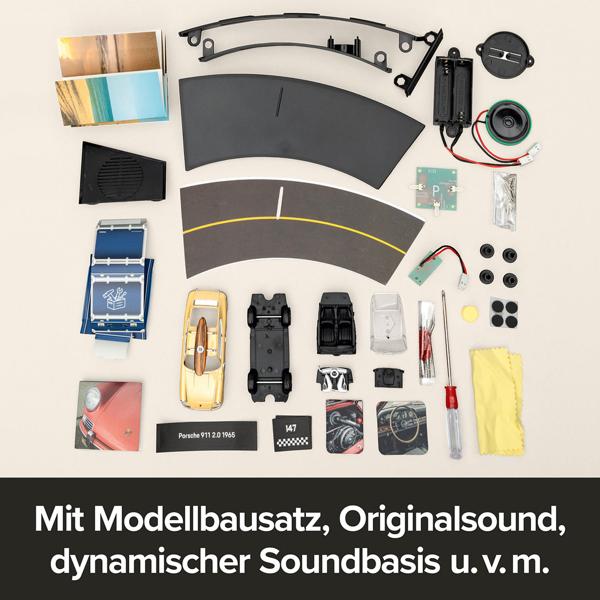 Porsche 911 Adventskalender als Modellauto-Bausatz in 1:43 mit Sound: Hochwertiges Retro-Sammler-Auto-Geschenk für Erwachsene & Kinder ab 14 Jahren