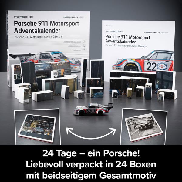 Porsche 911 Carrera RSR Turbo 2.1 Adventskalender - Hochwertiger Modell-Bausatz 1:43 mit Sound - Sammlerstück für Auto-Fans & Technik-Liebhaber