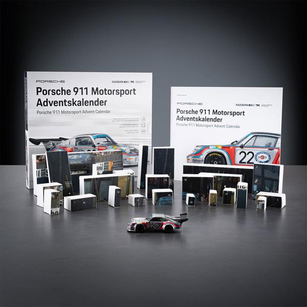 Porsche 911 Carrera RSR Turbo 2.1 Adventskalender - Hochwertiger Modell-Bausatz 1:43 mit Sound - Sammlerstück für Auto-Fans & Technik-Liebhaber