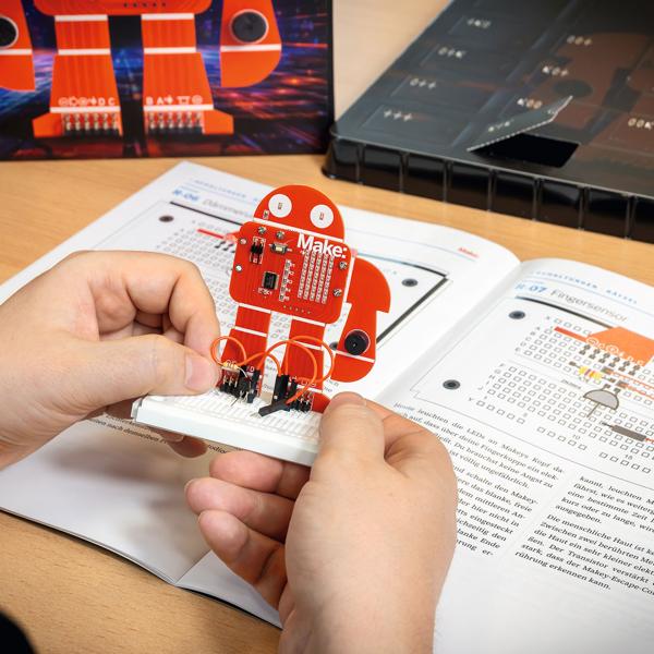Maker Escape Adventskalender - Der verschwundene Makey - Elektronik Bausatz für Technik-Fans mit Mikrocontroller, LED & Rätsel-Spass