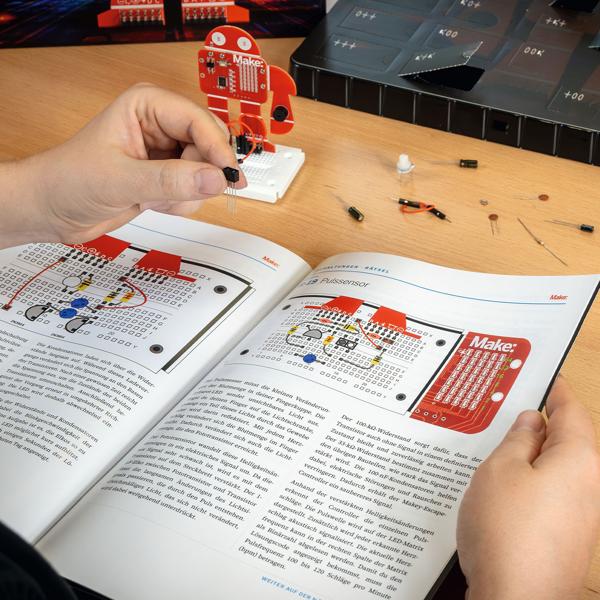 Maker Escape Adventskalender - Der verschwundene Makey - Elektronik Bausatz für Technik-Fans mit Mikrocontroller, LED & Rätsel-Spass