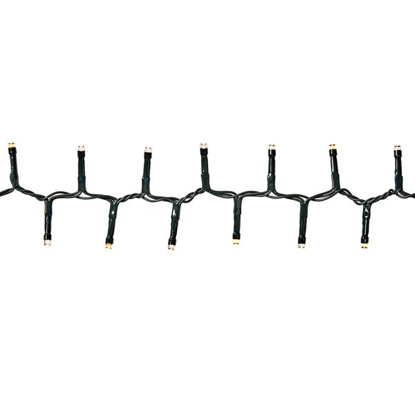 LED Lichterkette Cluster 560 LEDs warmweiss, 11,2 m – dichte Büschel-Lichterkette für innen & aussen, IP44, 7 Lichteffekte, Timer - Weihnachtsbeleuchtung