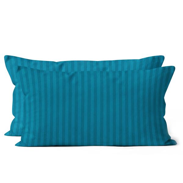 Pillowcase set of 2, 40x80 cm, OEKO-TEX – High-quality microfibre pillow covers – Skin-friendly, easy-care & with zip – Petrol