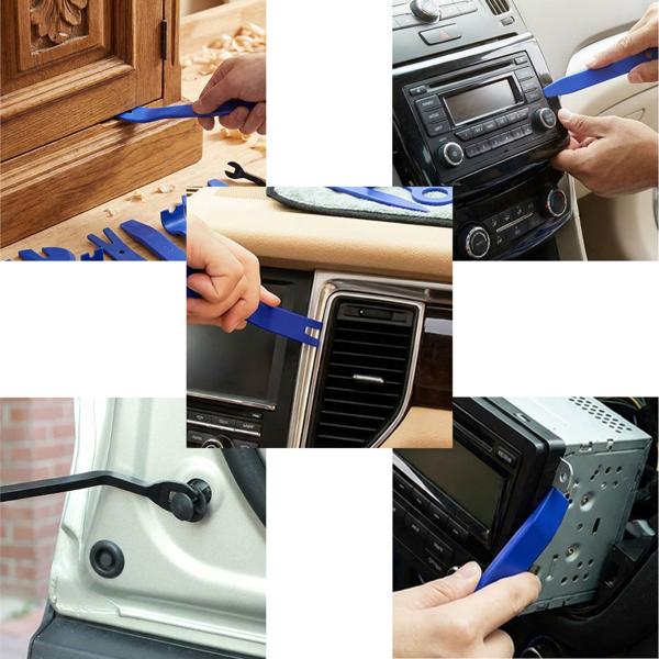 Lot pratique de 12 leviers pour automobiles, meubles et rénovation – idéal pour retirer garnitures, clips et habillages