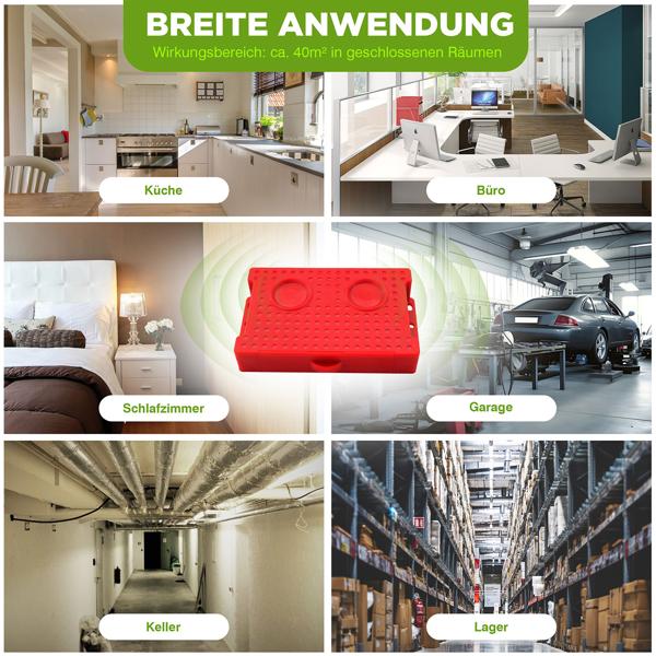 Mobiler Marderschreck – Effektiver Ultraschall-Mardervertreiber mit Batterie für Auto, Dachboden und Garage gegen Marder und Mäuse