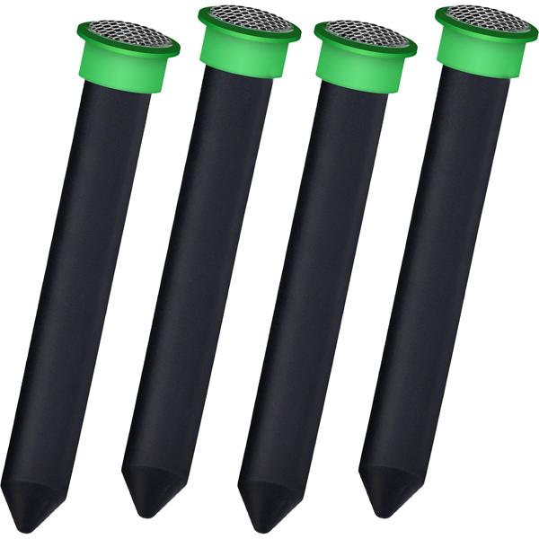 Set da 4 scaccia‑animali con picchetto da terra contro arvicole, talpe, formiche, serpenti e animali selvatici – Protezione per giardino e prato