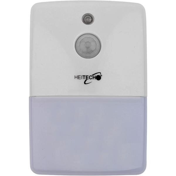 LED sensor light with dusk and motion sensor, COB LED 150 lumens cool white, 3 light modes, incl. 3x AAA, wall-mounted or freestanding