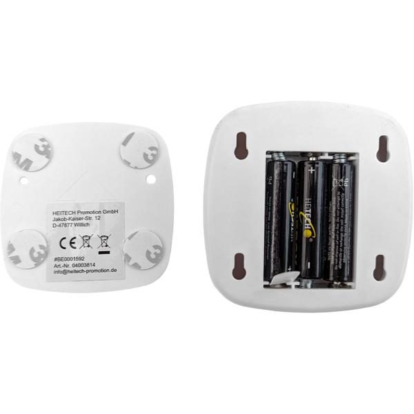 LED Nachtlicht mit Dämmerungs- und Bewegungssensor, kompakt, 30 Lumen Warmweiss, Orientierungslampe, 120°, inkl. 3x AAA & Montagematerial