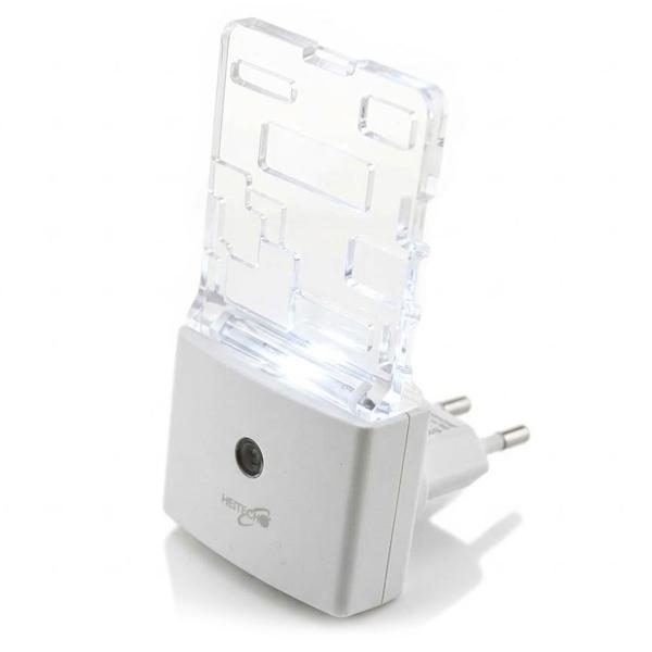 Veilleuse LED Moonlight avec capteur crépusculaire, 2,5 lumens, 0,5 W, lumière d’orientation, disque lumineux décoratif