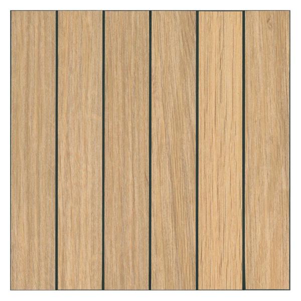 Self-adhesive tile stickers, wood effect – 4 pieces, 25 × 25 cm SPC wall panels, waterproof – tiles for kitchen and bathroom walls