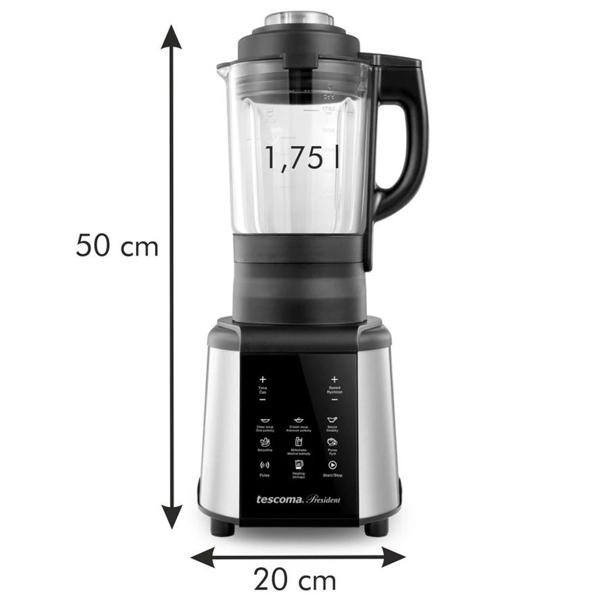 Multifunctional soup maker with blending function & heated base, 1.75 l capacity, fully automatic soup cooker, smoothie maker & countertop blender in one