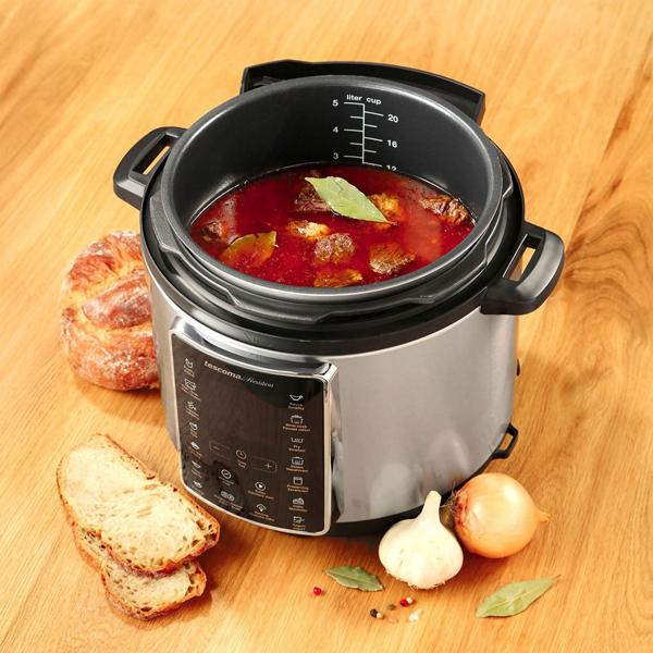 Electric multi pressure cooker 5.5 l with pressure & special programmes, 14-in-1 multifunction pot with recipe booklet & accessories, 5.5 litres