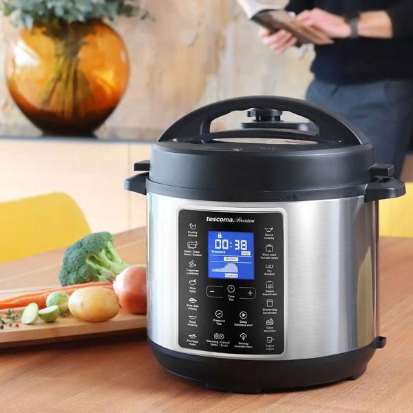 Electric multi pressure cooker 5.5 l with pressure & special programmes, 14-in-1 multifunction pot with recipe booklet & accessories, 5.5 litres