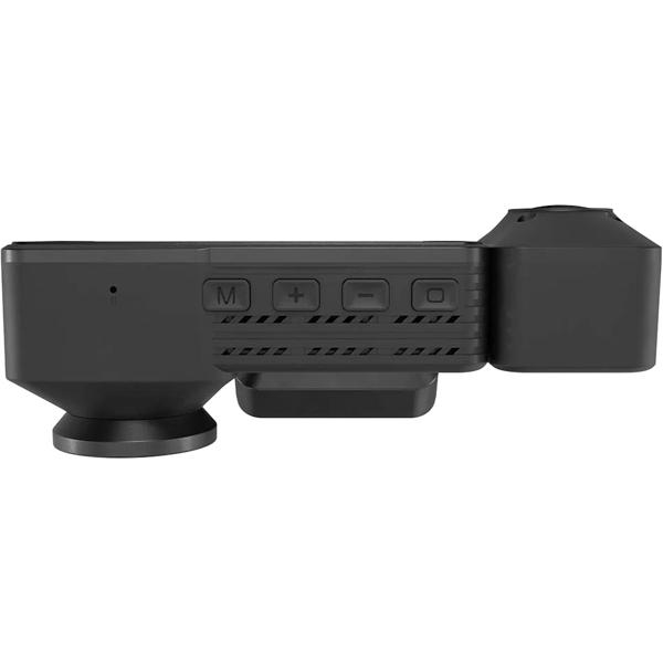 4K dashcam with interior camera and GPS, dual car camera front and interior with 3.16-inch display, Wi‑Fi, night vision, parking mode, loop recording, black