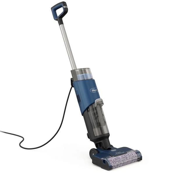 Aspirapolvere verticale SharkNinja Shark HydroVac – aspiraliquidi 3‑in‑1 con cavo per solidi e liquidi, lavapavimenti per superfici dure con autopulizia, navy